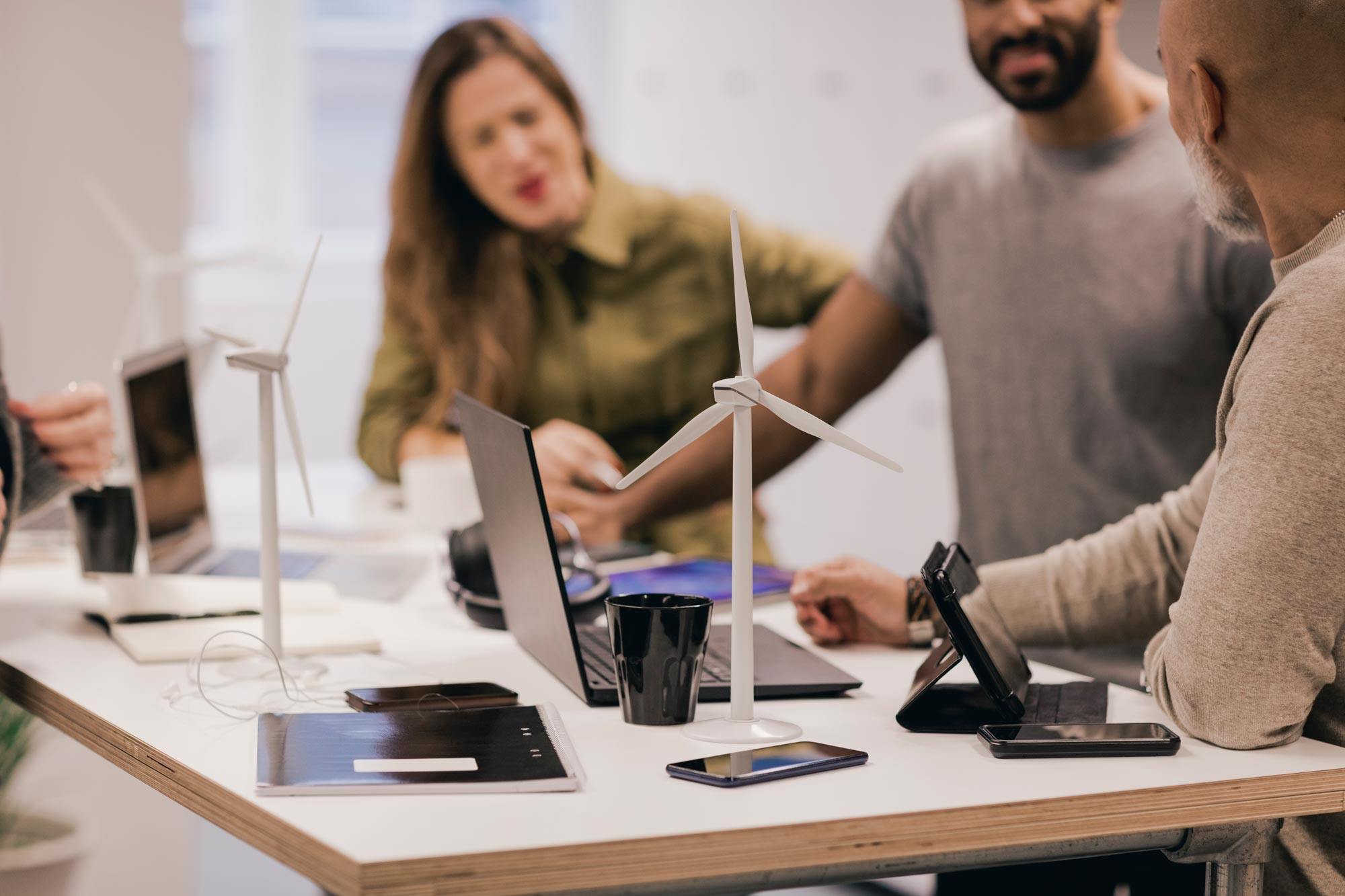 People working in an office