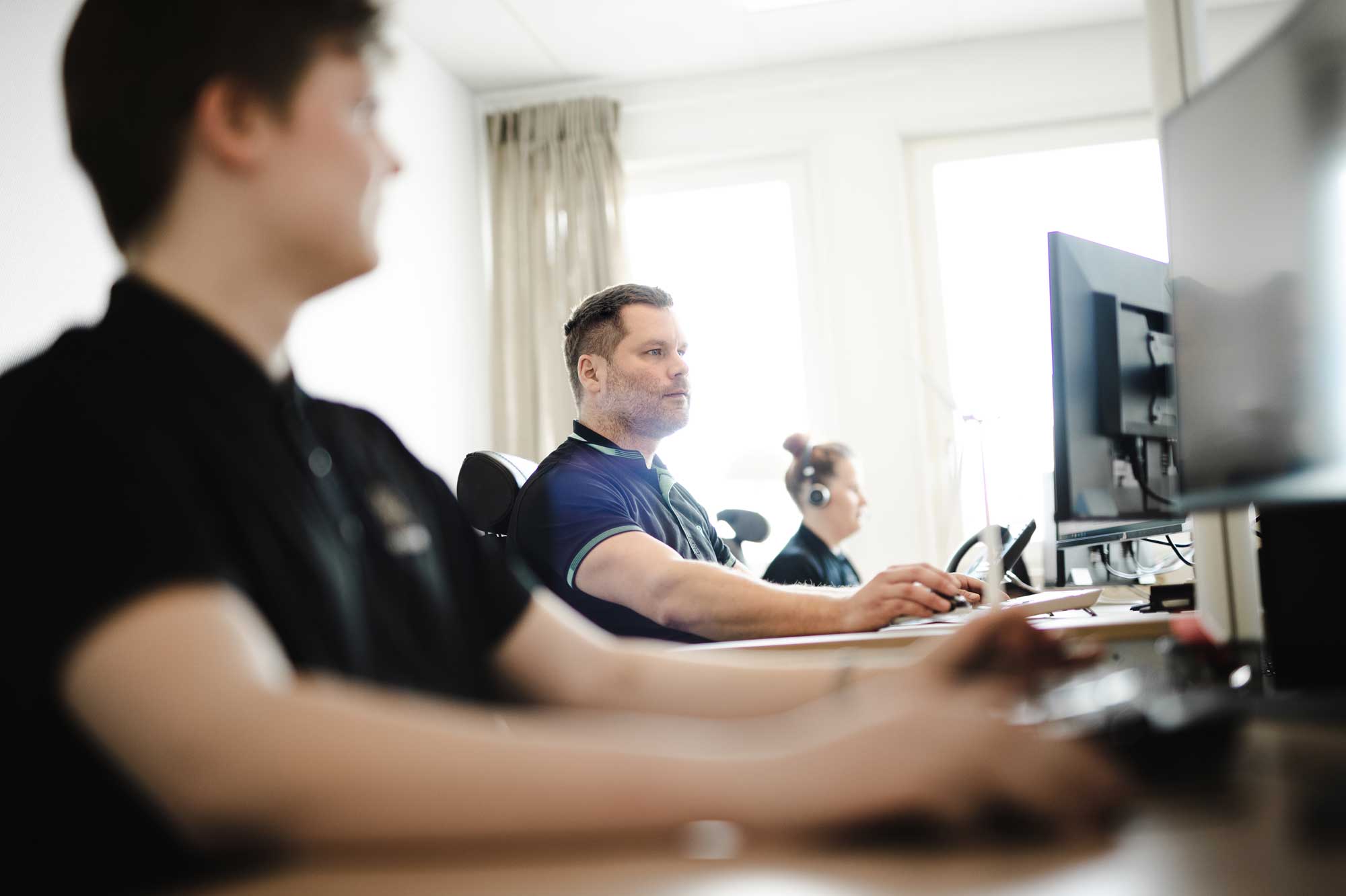 Man working on his computer